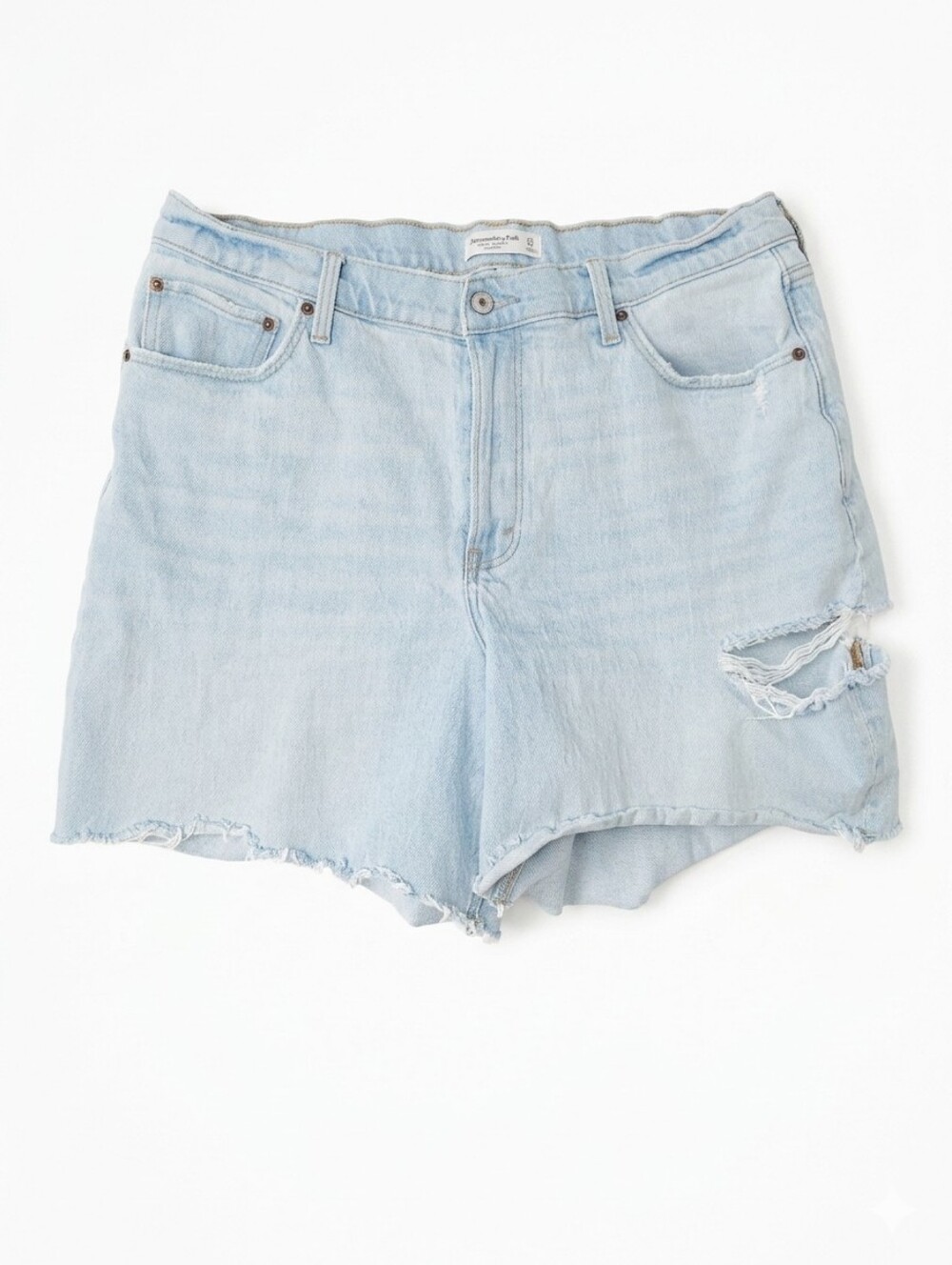 Abercrombie & Fitch Light Blue Distressed Denim Cutoff Shorts 33/16